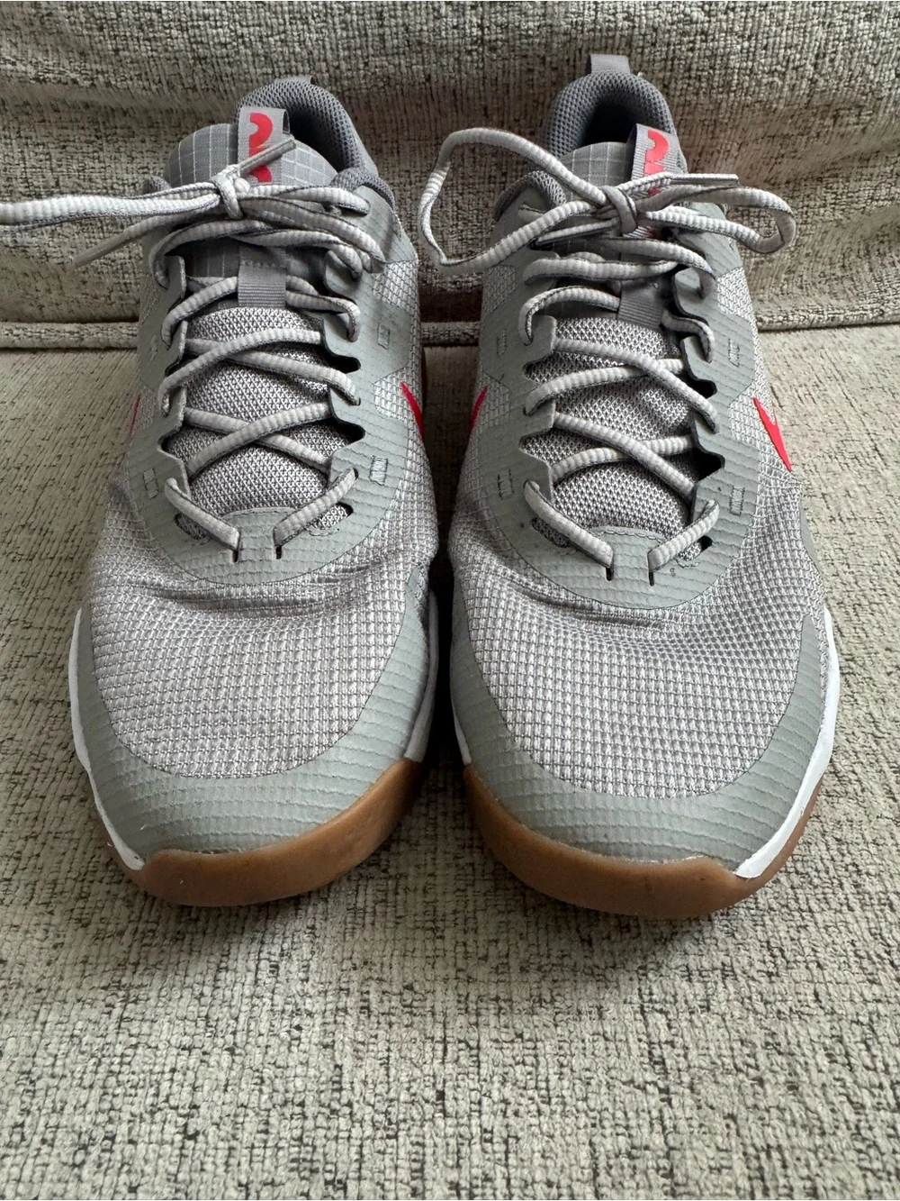 Nike Air Sneakers with Red Swoosh